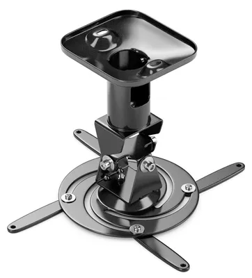 Produktbild von deleyCON Universal Beamer Projektor Deckenhalterung 15Kg 360° - Schwarz