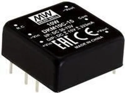 Produktbild von MEANWELL DKM10B-05, DC DC-Wandler, 18-36V:+ -5V 1A 10W