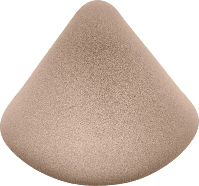 Produktbild von Make-up-Schwamm mit dreieckiger Form, federnder Textur und komfortablem Band aus Rubycell-Fasern