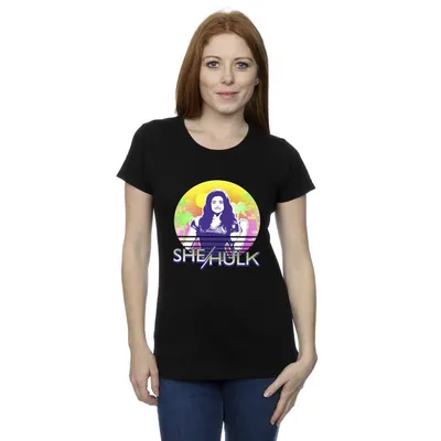 Produktbild von Marvel - "She-Hulk: Attorney At Law Sunset Smile" T-Shirt für Damen BI39199 (M) (Marineblau)