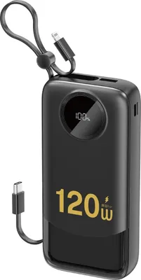 Zdjęcie produktu dla Powerbank Dudao K13Pro 20000Mah Z Wbudowanym Kablem - Czarny
