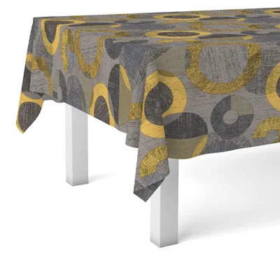 Tischdecke, gelb, 300 x 140 cm, wasserabweisend, PVC