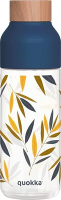 Produktbild von Quokka, Trinkflasche 720ml Ecozen mit Bambusdesign, Blau