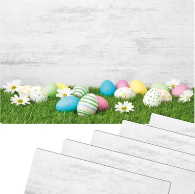 Produktbild von Abwaschbare Tischsets 6er Set Ostern Gänseblümchen Blumen