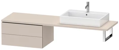Produktbild von Konsolenunterschrank L-CUBE 400x720x547mm taupe supermatt taupe supermatt