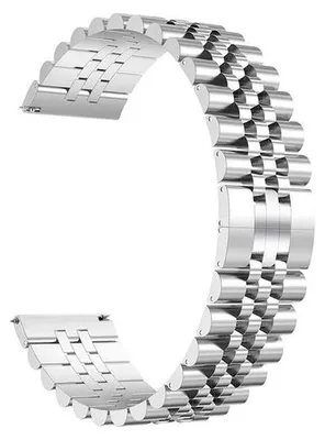 Produktbild von By Qubix Edelstahlarmband - Silber - passend für Samsung Galaxy Watch 3 - 41 mm