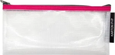 Obrázek produktu pro Obálka se zipem síťovaná DL transparent - červený lem