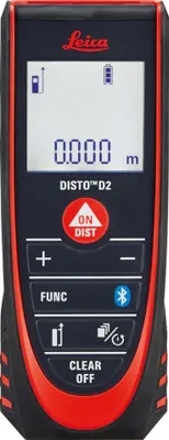 Produktbild von Leica Laserentfernungsmesser DISTO D2 Genauigkeit 1,5 mm Laserklasse 2 mit Batterien