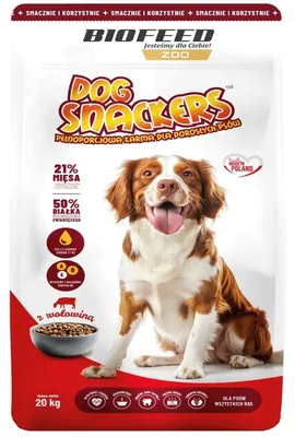 Productafbeelding van BIOFEED Hondenkoekjes voor volwassen honden, rundvlees, 20 kg