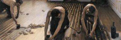 Produktbild von Gustave Caillebotte Kunstdruck Bild - Die Parkettschleifer, 1875 (30 x 91 cm)