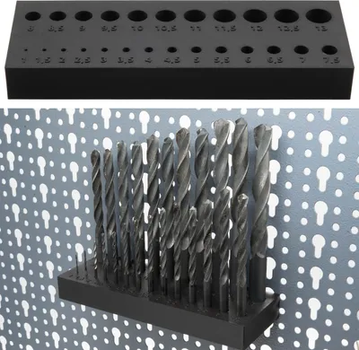 Produktbild von Bohrerhalter für Küpper Lochwand Bohrer Werkzeugwand Sortier-Ständer 1-13mm
