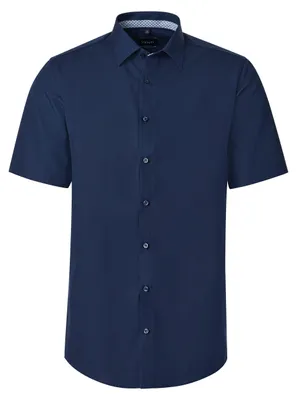 Produktbild von VENTI Herren Businesshemd Kurzarm Kent Modern-Fit Marine 41