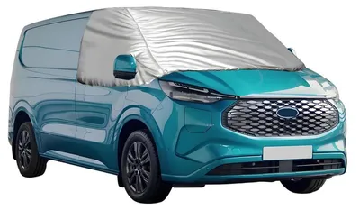 Zdjęcie produktu dla Osłona przedniej szyby do Forda Transita Custom (2012-2022), grubsza, wodoodporna, termoizolacyjna