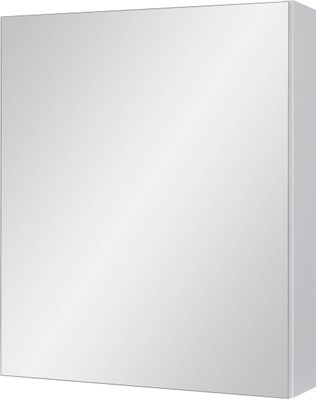 Astor Badezimmerschrank mit Spiegel 50cm Weiß Hochglanz