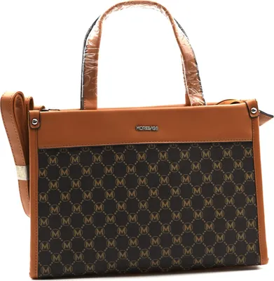 Produktbild von Damenhandtasche Schultertasche Braun oder Weiss Y1266 - Braun Farbe: Braun