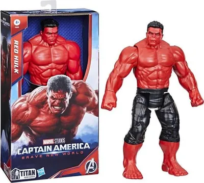 Image de Figurine Red Hulk Deluxe 30 cm, Titan Hero Series, Marvel Studios Captain America Brave New World