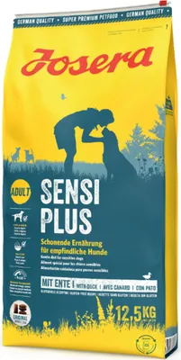 Productafbeelding van Josera SensiPlus, voor volwassen dieren, geschikt voor alle rassen, voor eenden, pluimvee, 12,5 kg