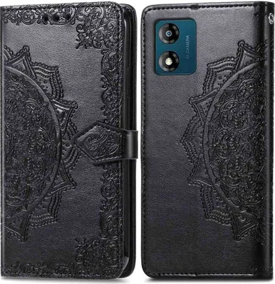 Produktbild von imoshion Mandala Klapphülle Motorola Moto E13 - Schwarz