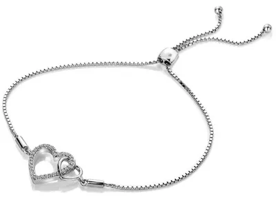 Produktbild von Hot Diamonds Togetherness Open Heart Bracelet DL589 Damenarmband