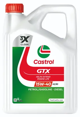 Produktbild von CASTROL GTX A3/B3 für 15W-40 4 Liter Motoröl Motorenöl Mineralisch 9.55535-D2 501 01 505 00 229.1 Öl