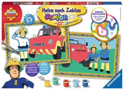 Immagine prodotto di Ravensburger 27772 Ravensburger Malen-nach-Zahlen Feuerwehrmann Sam