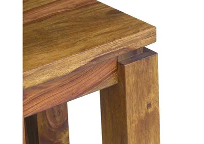 Image de MASSIVMOEBEL24 | Table d'appoint 40x40 Palissandre laqué Life honey METRO LIFE #166