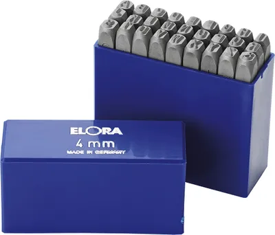 Produktbild von Elora Schlagbuchstaben-Satz, 27-teilig, ELORA 400B-10 mm