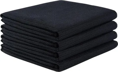 Produktbild von Mikrofaser Geschirrtücher Küche superweich saugfähig schnell trocknend Schwarz 50x70cm
