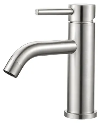 Immagine prodotto di Ibergrif, miscelatore monocomando per lavabo da bagno, acciaio inossidabile spazzolato, modello M11003A