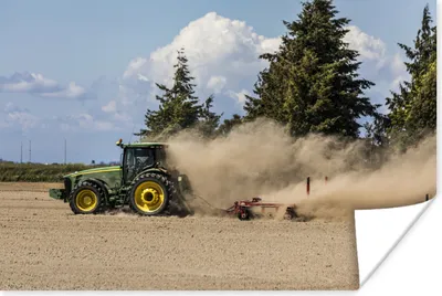 Produktbild von MuchoWow® Poster Traktor - Sand - Baum 30x20 cm - Plakate - Print