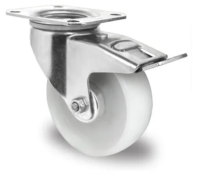 Produktbild von CASCOO Lenkrolle mit Totalfeststeller ø 125 mm Serie N0N0 Rollenlager