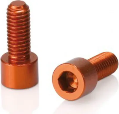 Immagine prodotto di XLC BC-X02 viti per portaborraccia in alluminio 7075, M 5 x 17 mm, arancione (confezione da 2)