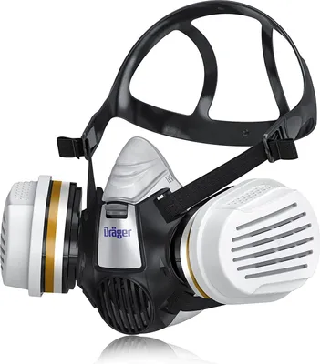Produktbild von Dräger X-plore 3300 Maler Halbmasken-Set inkl. A2 P3 Kombi-Filter - Größen S/M/L - gegen Gase, Dämpfe, Fein-Staub und Partikel - Größe M