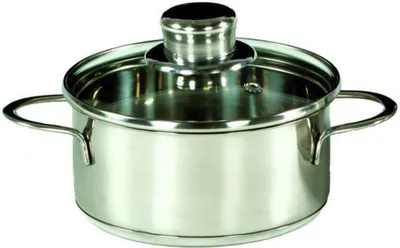 Produktbild von KARL KRÜGER Bratentopf Saturn mit Glasdeckel 0,75 l Ø14cm Edelstahl