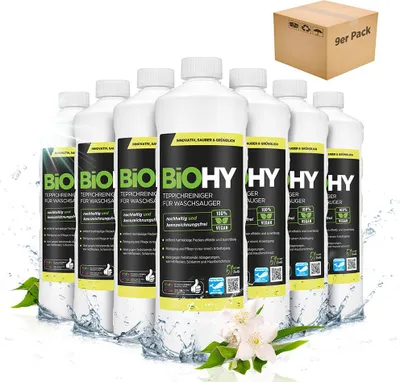 Produktbild von BiOHY Teppichreiniger für Waschsauger 9x1L Teppichshampoo Textilreiniger Dampfreiniger Teppich