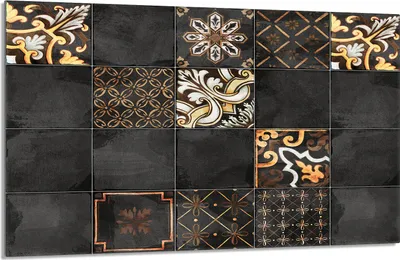 Obrázok produktu pre Kryt varnej dosky 80x52cm 1-dielny keramický kryt varnej dosky Splashback, mozaiková bridlica