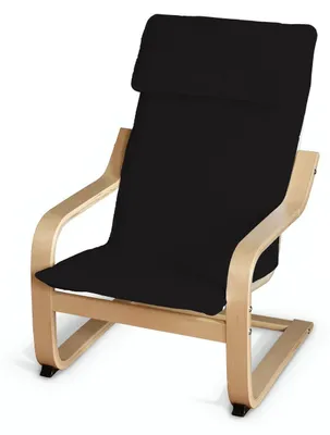 Produktbild von Dekoria Kissen für den Kindersessel Poäng, schwarz, Poäng Kindersessel