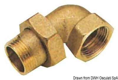 Produktbild von Kolano 90°, 3-Teileowe 1" Osculati 17.274.03