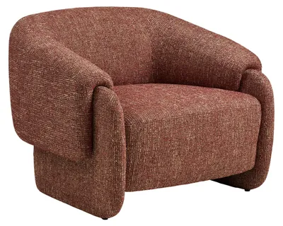 Image de Nora fauteuil mélange bordeaux.