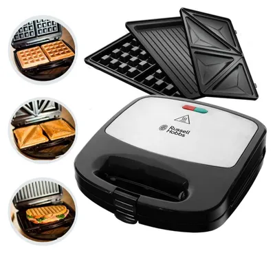 Produktbild von Russell Hobbs Fiesta 24540-56 760W 3-in-1 Sandwichmaker, Waffeleisen, Grill
