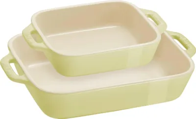Obrázok produktu pre STAUB Súprava 2 obdĺžnikových misiek, svetlozelená