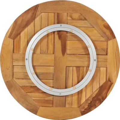Produktbild von vidaXL Drehplatte Teak Massivholz
