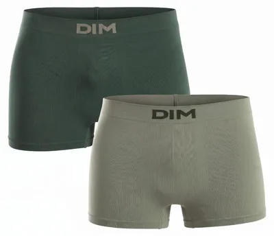 Produktbild von DIM Unno Basic Nahtlose Herren-Boxershorts, 2er-Pack D05HH