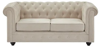 Produktbild von Sofa 2-Sitzer aus Stoff in Beige CHESTERFIELD