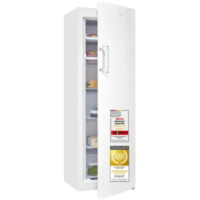 Produktbild von Exquisit Gefrierschrank 204 l No Frost | Energieklasse C | Schnellgefrieren | digitale Temperaturanzeige | leise 39 dB | GS5271-NF-H-040C weiss