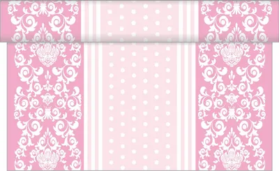 Produktbild von Sovie HOME Tischläufer Bine in Rosa aus Linclass® Airlaid 40 cm x 4,80 m, 1 Stück - Ornamente