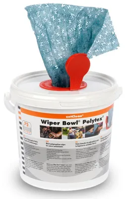 Obrázek produktu pro ZVG zetClean Wiper bowl Polytex 1 kbelík 72 vlhčených útržků 25x25 cm 50130-001