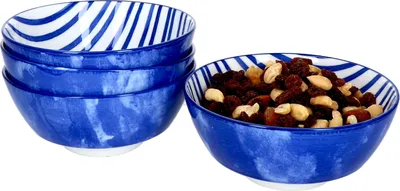 Produktbild von 4er Set Seaside Schalen Ø 14 cm Streifen Snack-Schüssel Dessert-Bowl Ritzenhoff
