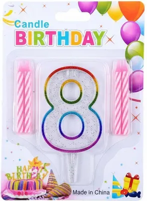 Produktbild von Geburtstagskerze Zahl 7cm - Festliche Tortenkerze für Kindergeburtstag & Jubiläum