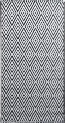 Produktbild von vidaXL Outdoor-Teppich ARAKIL Weiß und Schwarz 160x230 cm PP